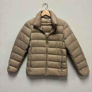 Ultra Light Down Beige Jacket - Size Small
